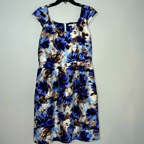 Banana Republic 100% Silk Bubble Dress Sz 8 - Picture 1 of 9